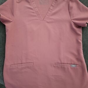SOLD - Figs Mauve Casma 3 Pocket Scrub Top